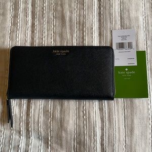 Kate Spade Cameron Large Continental Wallet Black
